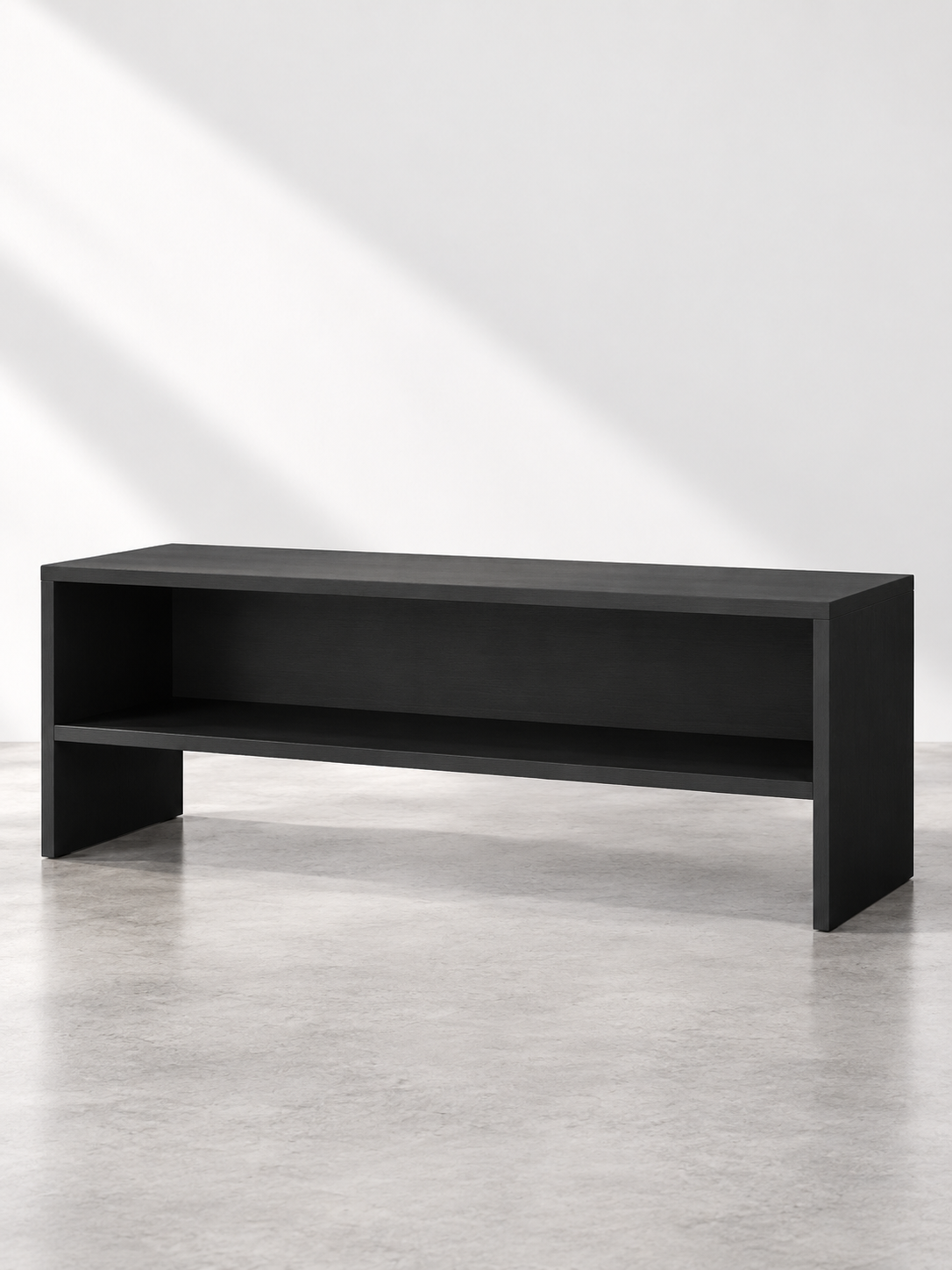 Meuble TV noir compact 100 cm – vue 2