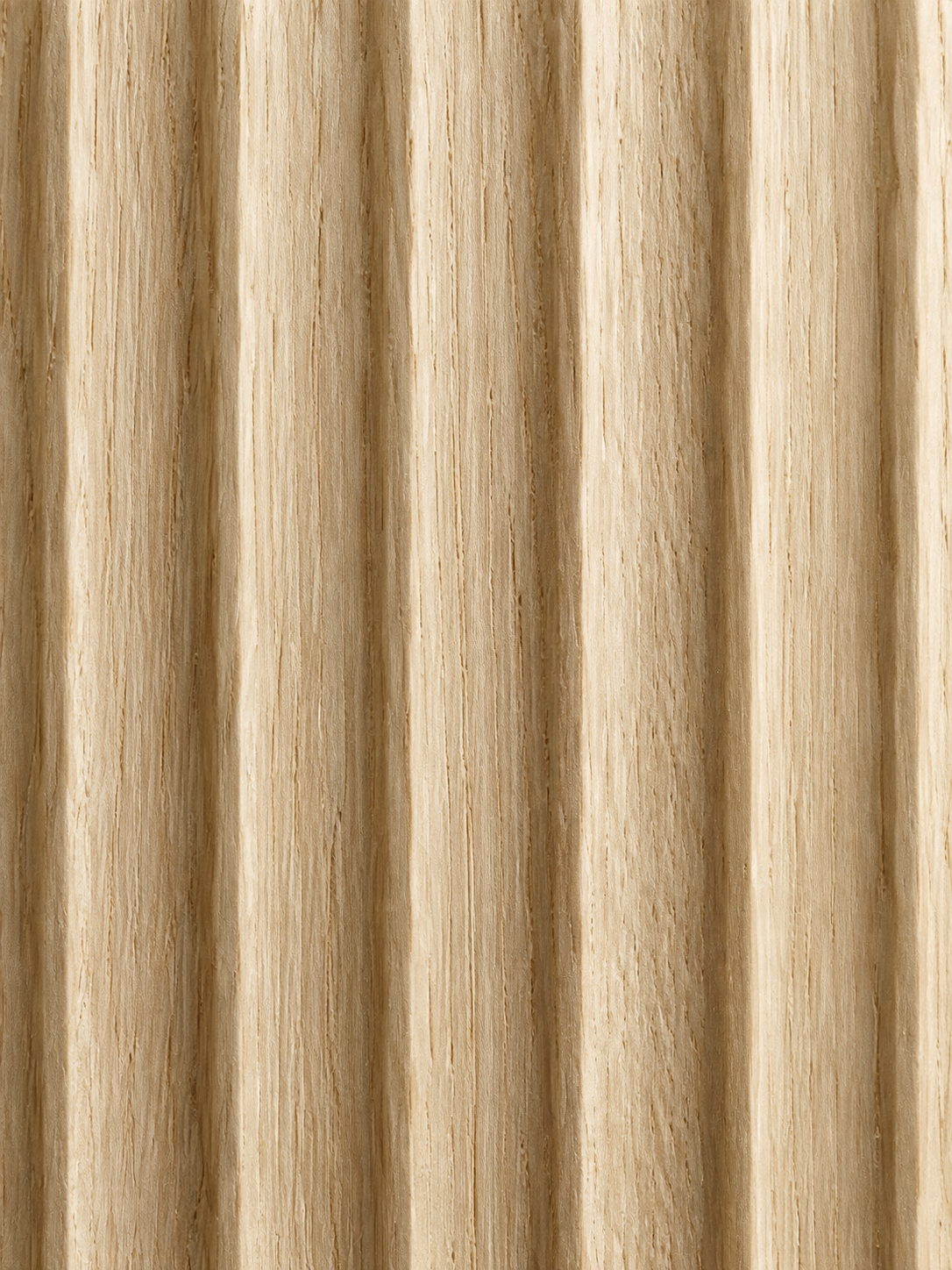 Meuble TV suspendu bois naturel et noir 140 cm – portes cannelées – vue 5